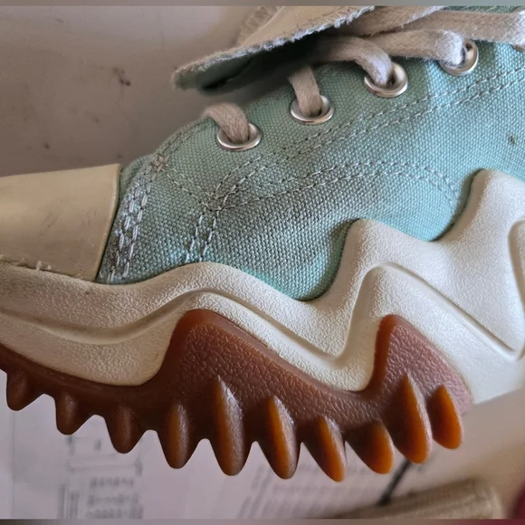 Converse Run Star Sz 8 Men Motion Platform 90s Turquoise White Sneaker - Picture 16 of 16
